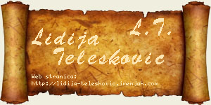 Lidija Telesković vizit kartica